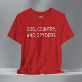 God, Country, & Spyder  Crew Neck TShirt